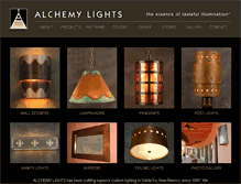 Tablet Screenshot of alchemylights.com